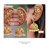 Matt Finish Ear Cuff with Jumka